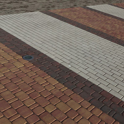 Тротуарная плитка КЛАССИКО - Листопад гладкий Каир, комплект из 3 видов плит