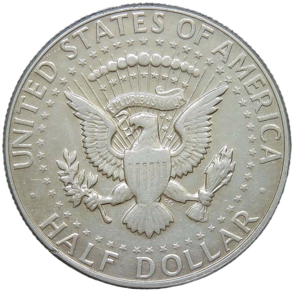 США 1/2 доллара (50 центов) 1967 Кеннеди (XF)