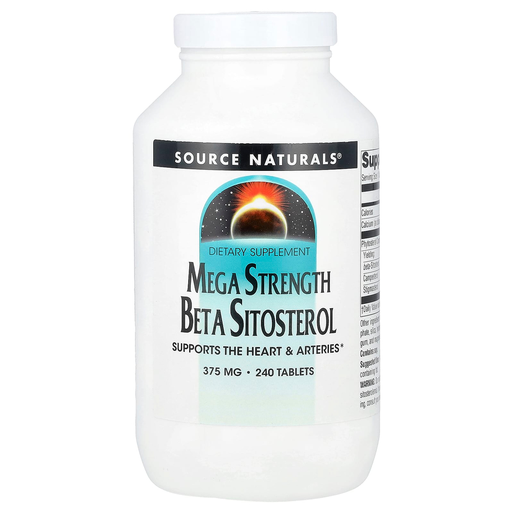 Source Naturals, Бета-ситостерол Mega Strength, 240 таблеток