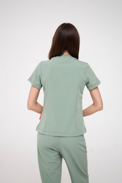 Топ медицинский женский Лаконико, шалфей OLD