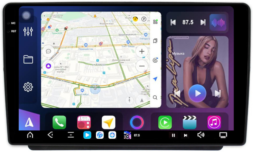 Магнитола для Land Rover Freelander 1 2003-2006 - FarCar XXL9-9618 монитор 9.5" 2K QLED на Android 14, TS20, 8+256Гб, CarPlay, 4G SIM-слот