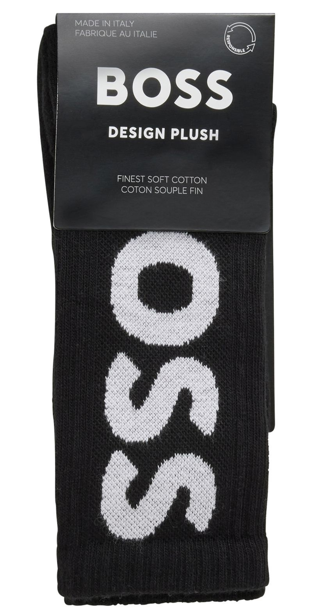 Теннисные носки BOSS x Matteo Berrettini QS Rib Logo CC 1P - black