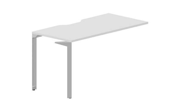 Стол 138х68х75см (эргономичный вырез) - приставной элемент