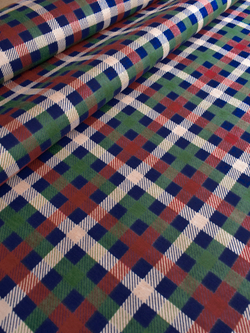 Ткань бязь плательная, рис. "Клетка", ширина 150 см, арт. 0252
