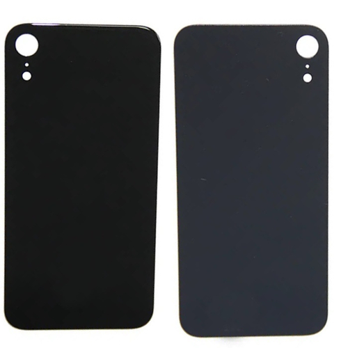 Задняя крышка для Apple iPhone Xr Черный (стекло, широкий вырез под камеру)