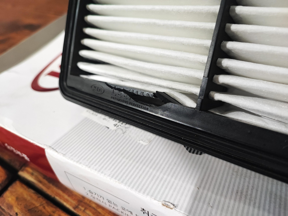 Фильтр воздушный Kia Hyundai 28113A9100 Новый Оригинал 28113A9100