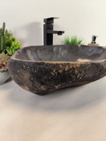 Раковина из речного камня RS-65619 56*35*15 0862