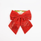 Бант Эмили 20x22 см., 1 шт., красный, бархат, Christmas DeLuxe (14245)