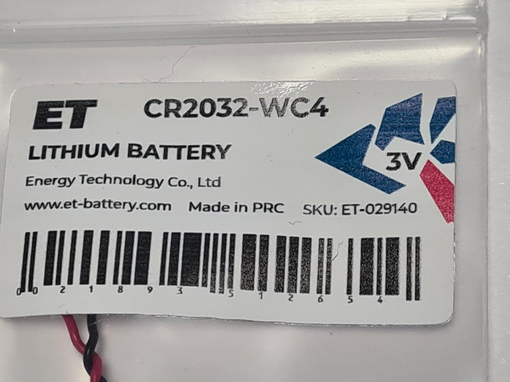Элемент питания ET CR2032-WC4 PK1