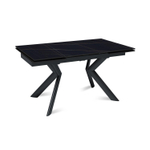 Стол раскладной Bridge (140+40+40), керамика матовая Black Gold