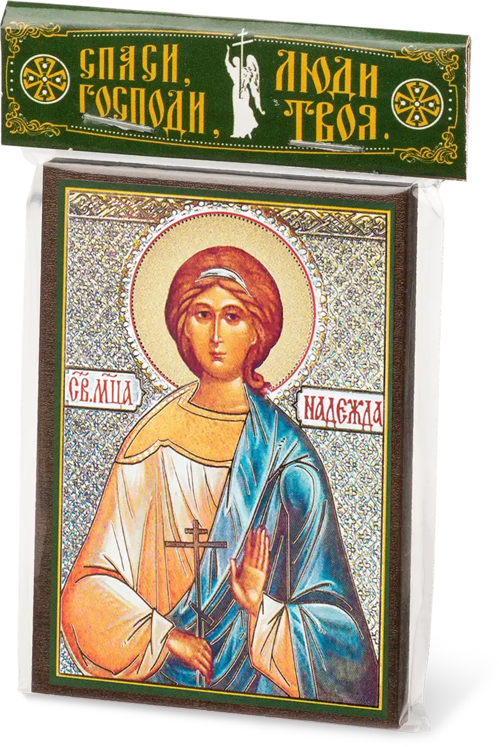 Икона "Надежда Римская" 6х9 на МДФ-6