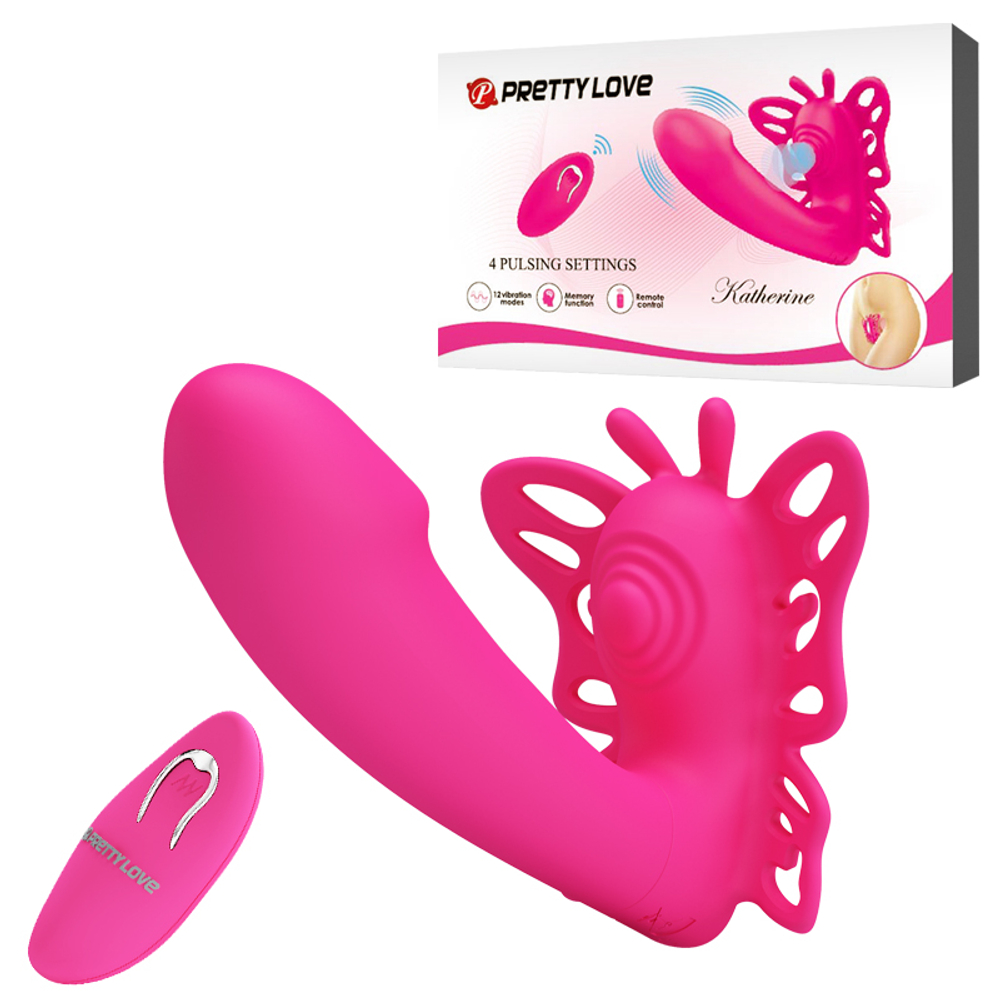 Вибратор с клиторальной и вагинальной стимуляциями Pretty Love BI-014849W-1
