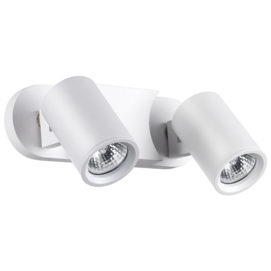 370651 OVER NT19 476 белый Светильник накладной IP20 GU10 2*50W 220V GUSTO