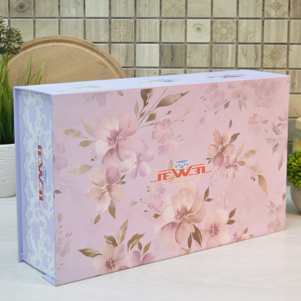 Чайный набор 12 предметов 280мл "Пион", Jewel