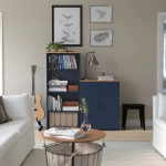 Шкаф для хранения - SKRUVBY IKЕA/ СКРУВБИ  ИКЕА/ 130x140х38 см, темно-синий