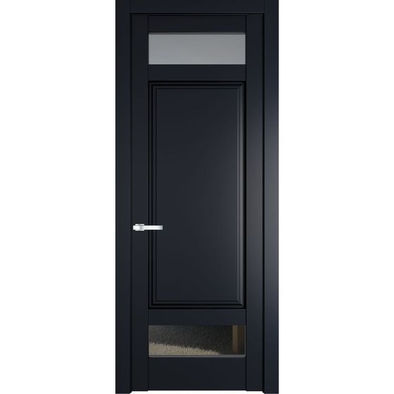 Межкомнатная дверь эмаль Profil Doors 4.3.4PD нэви блу остеклённая