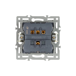 Механизм выключателя двухклавишный непроходной SWT-MK02-PL-WH (250V, 16A) (Arlight, -) 043724