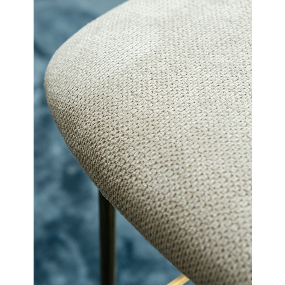 Стул барный Eirill, шенилл, серый