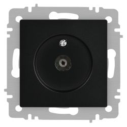 Розетка Intro Accent 6-301-05 TV одиночная, IP20, СУ, антрацит | Intro