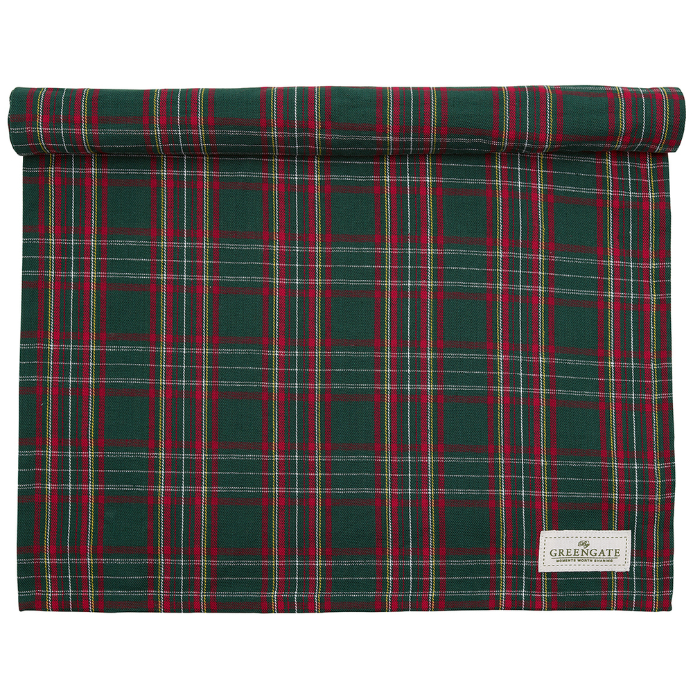 Столовая дорожка Dagmar check green, 45х140 см
