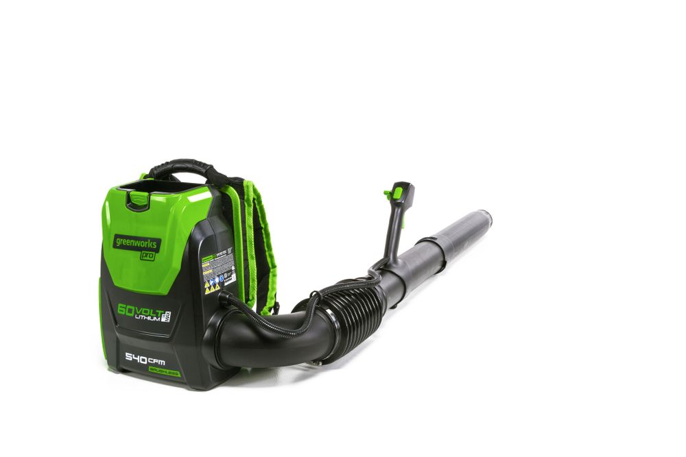 Аккумуляторный ранцевый воздуходув Greenworks GD60BPB,2402307, 60v, без АКБ и ЗУ