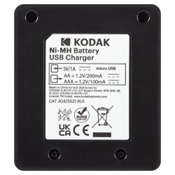 Зарядное устройство для аккумуляторов Kodak USB Overnight charger with 4 x AA 2700 mAh [K4AA/AAA]