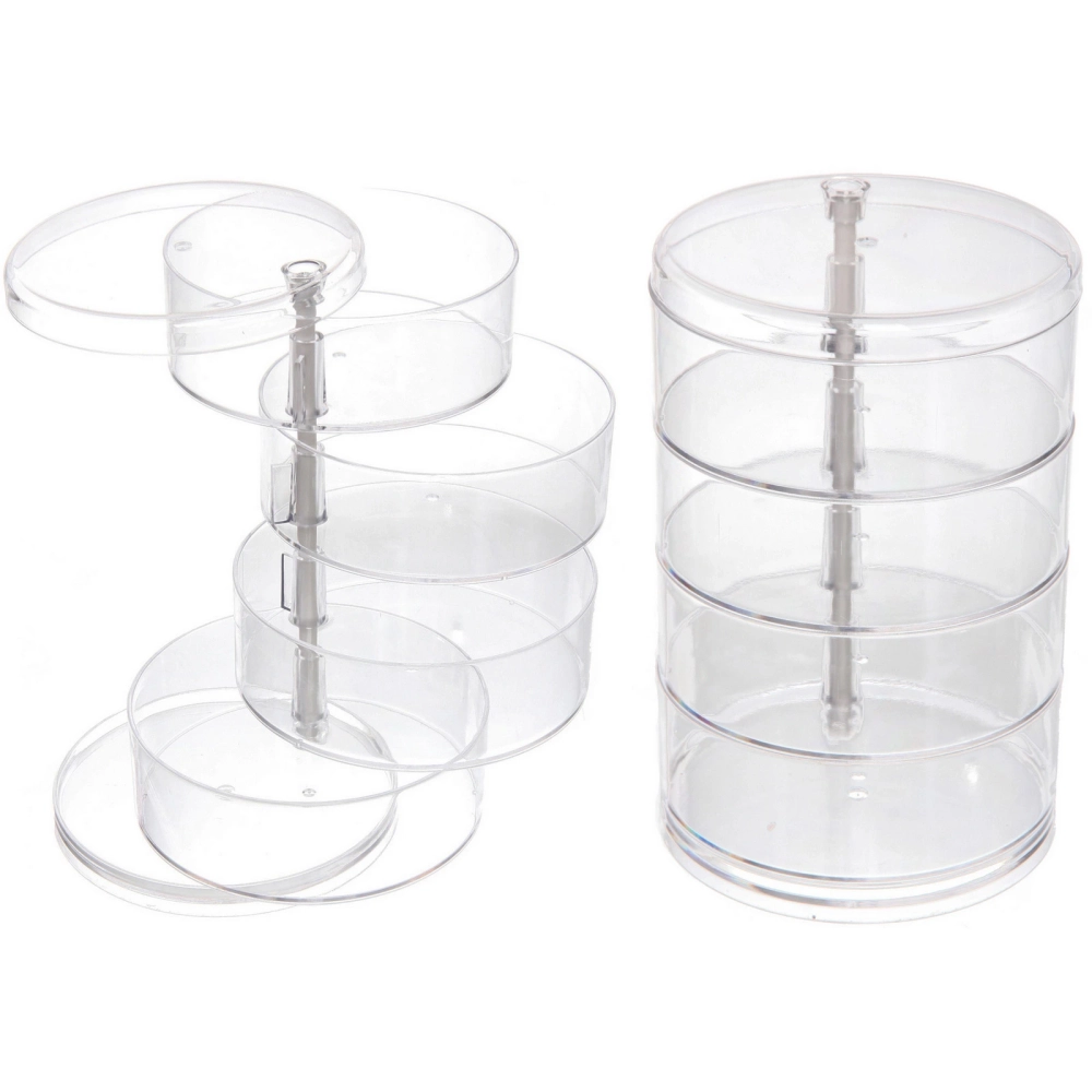 Органайзер для хранения «МАРЦИПАН», прозрачный, четыре отделения, 17.5*11.5 (упаковка коробка)