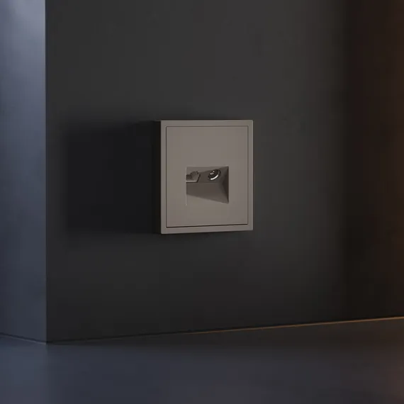 Накладка для розетки TV+RJ45 кат. 6, S70 (капучино)