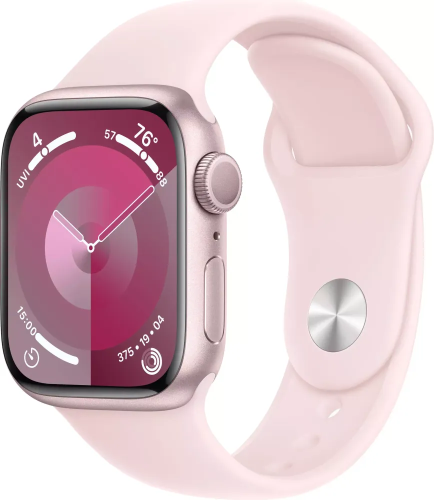 Умные часы Apple Watch Series 9 41 мм Pink Aluminium Case with Light Pink Sport Band