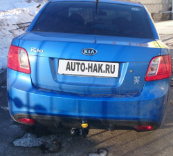 Фаркоп Auto-Hak T 60 Kia RIO II хэтчбек 2005-2011(паспорт и сертификат в комплекте)(без электрики)