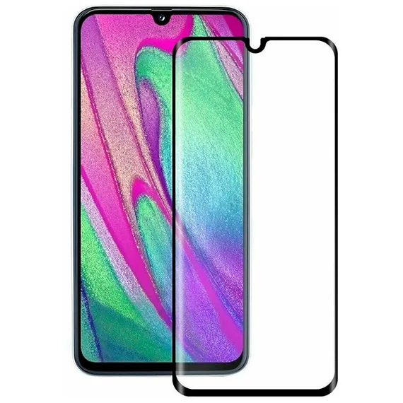 Защитное стекло 20D для Samsung A01 / M01 черное