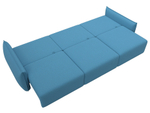 Диван прямой Лига-051 НПБ Лонг РОГОЖКА Амур 10 голубой
