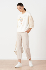 23201 Свитшот женский (молочный)