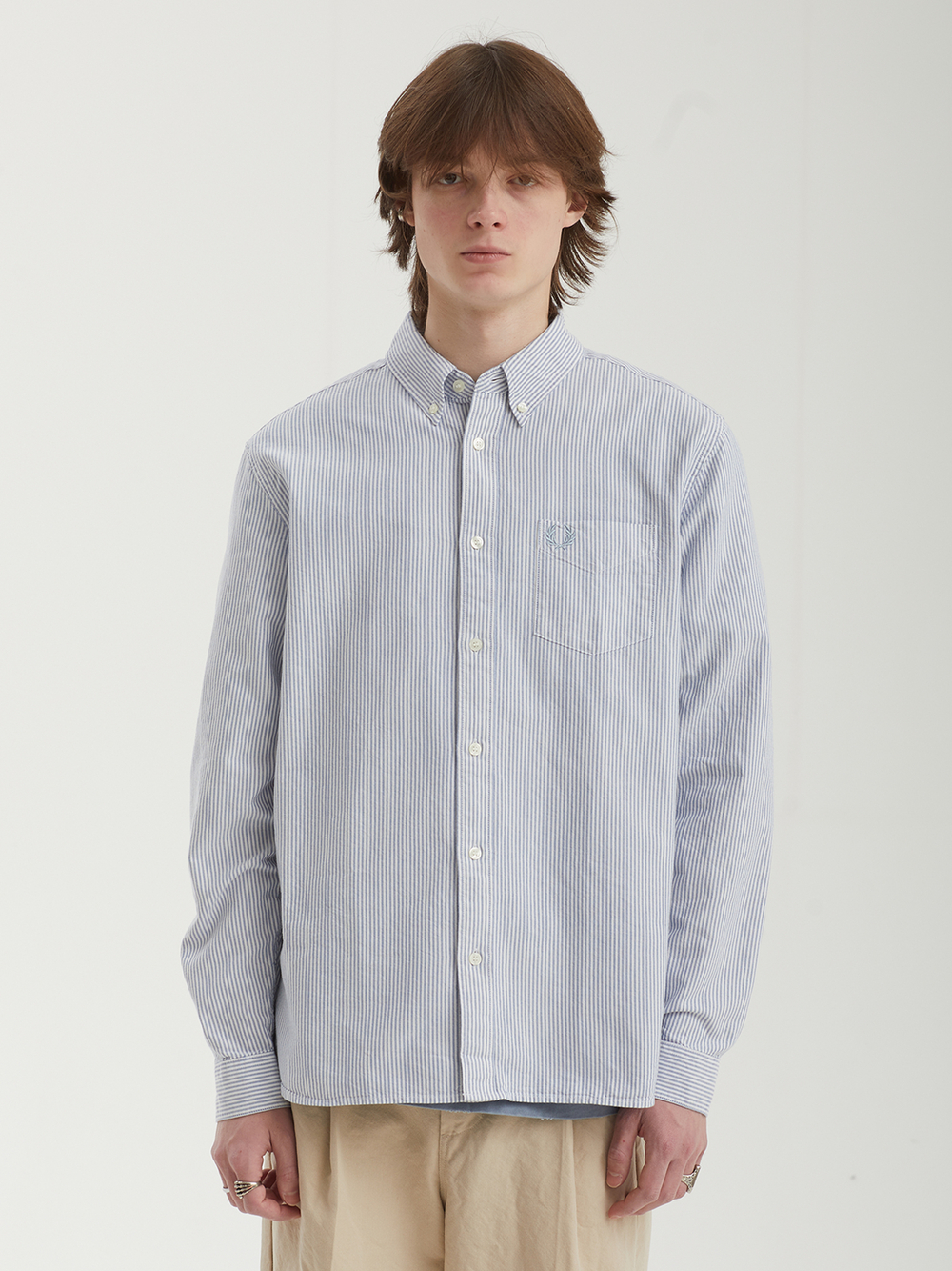 Мужская Рубашка Oxford Stripe