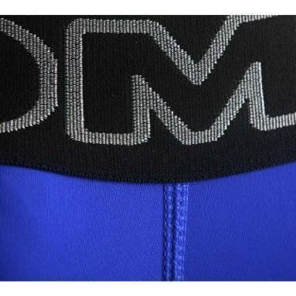 Мужские трусы боксеры  синие с черной резинкой HOM Sports Night Therapy  Trunk Blue