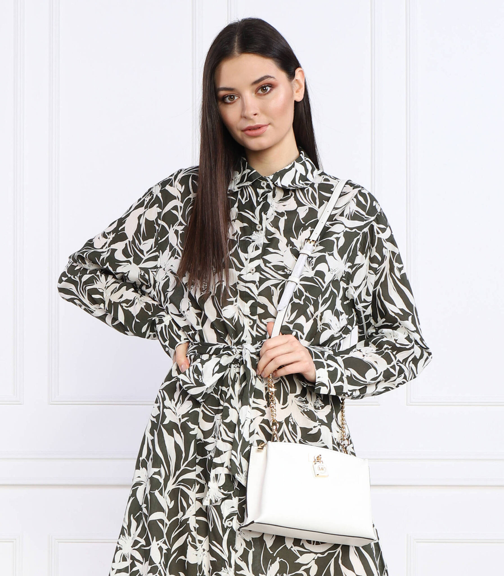 кожаная сумка-мессенджер Michael Kors - белый(30S3GR0M2L)