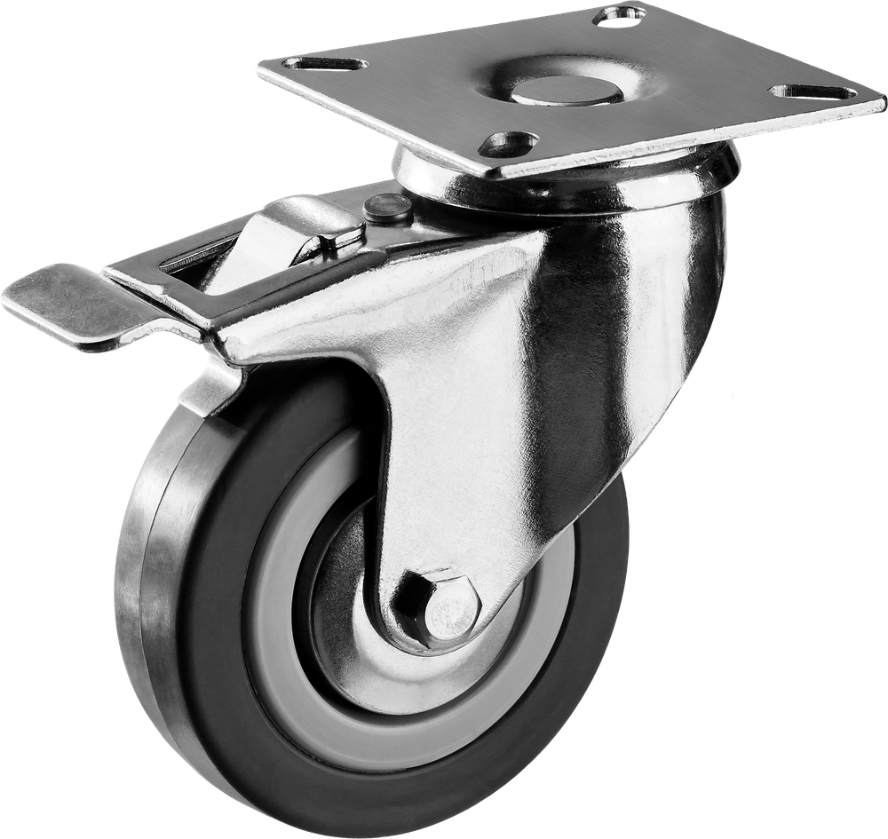 30956-75-B Колесо поворотное c тормозом