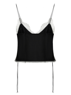 Топ-майка с кружевом