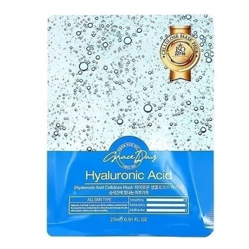 Тканевая маска с Гиалуроновой Кислотой Grace Day Hyaluronic Acid Cellulose Mask 5шт