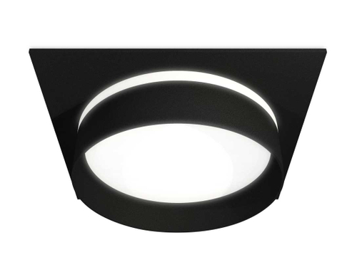Комплект встраиваемого светильника Ambrella light XC8062020 SBK/FR черный песок/белый матовый GX53 (C8062, N8462)