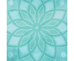 Коврик для фитнеса и йоги DFC Meditation Deluxe, 183x68x0,5 см, Lotus