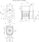 Печь для бани Русь-сетка 12 Л Панорама
