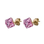 Серьги пусеты Fiore Luna Crystal Pink SWE0127/2 P G