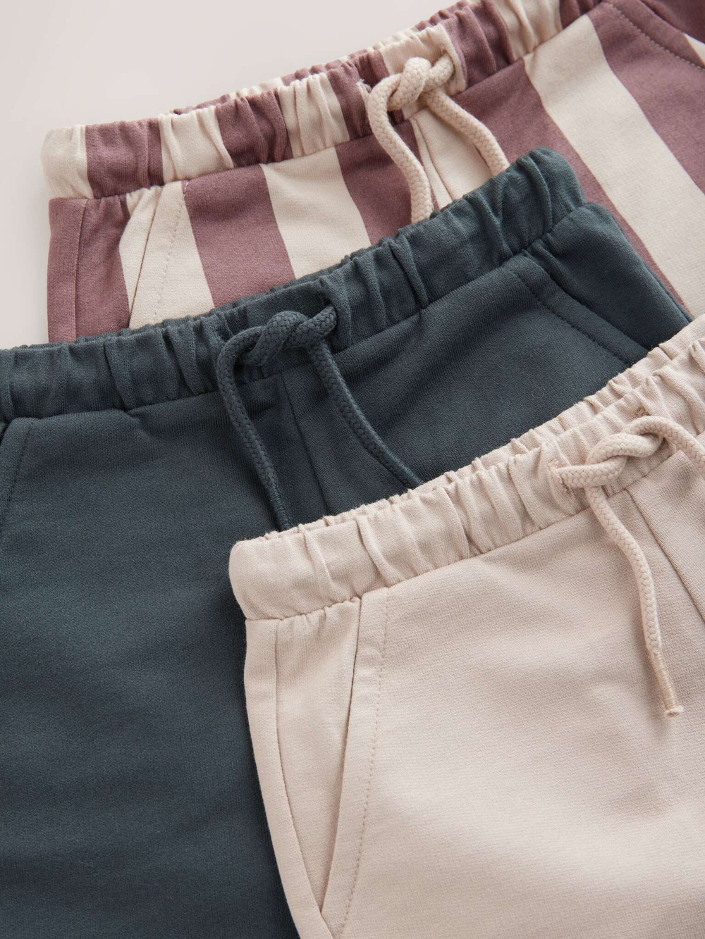 Шорты для мальчика Next AA0-025, 3 шт., Бежевый, Темно-серый