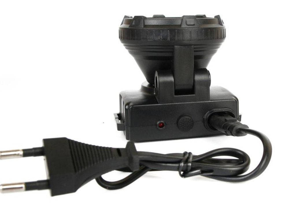 Фонарь аккумуляторный налобный LED5362 7LED 2 режима 220В пластик. черн. (бокс) Ultraflash 11256