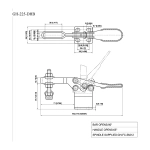 Зажим с горизонтальной ручкой Woodwork GH-225-DHB