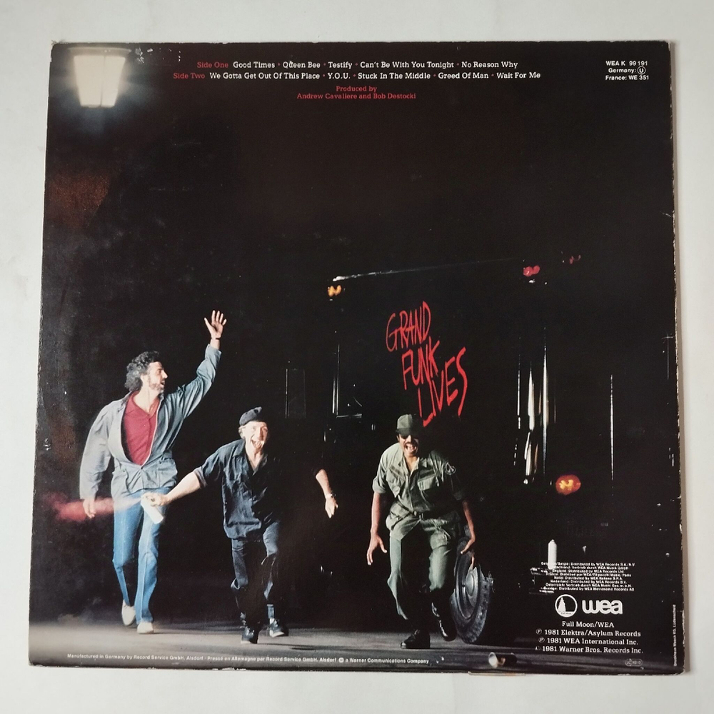 Винтажная виниловая пластинка LP Grand Funk Railroad Lives (Germany 1981)