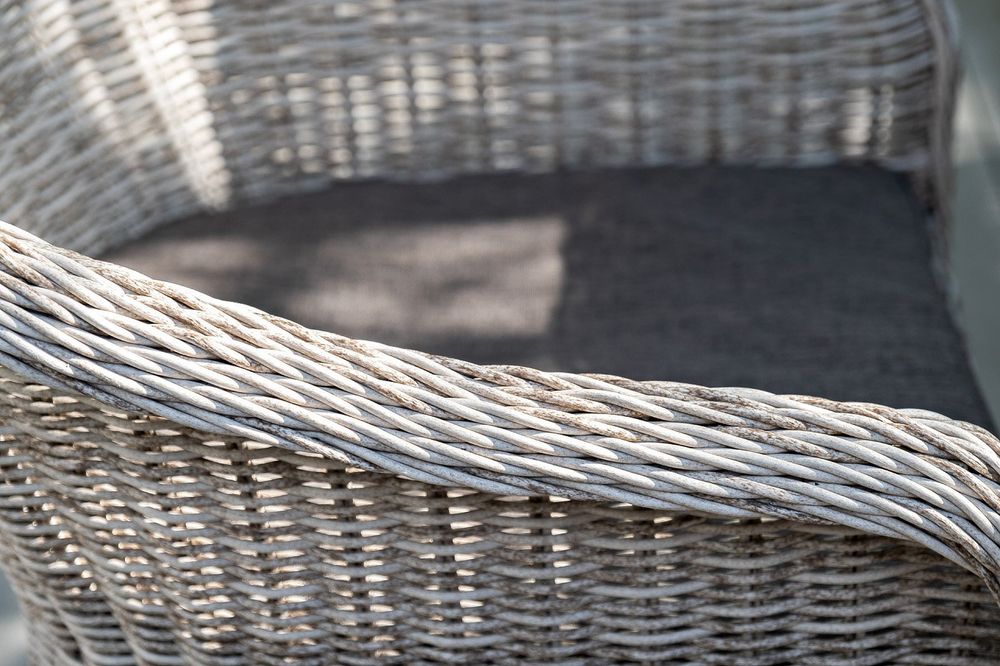 Равенна, плетеное кресло из искусственного ротанга, цвет бежевый