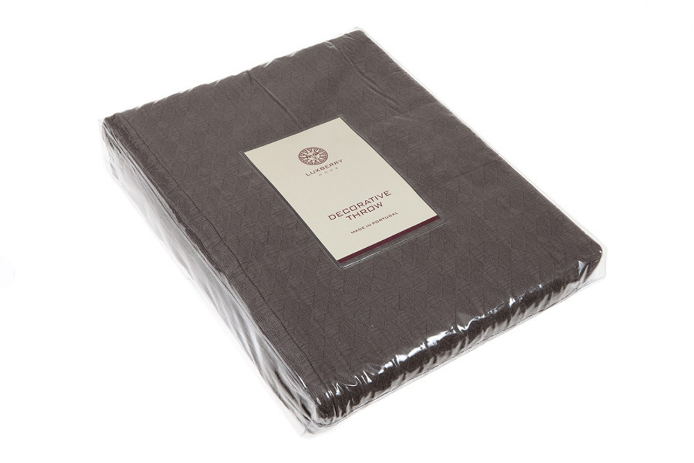 Покрывало 200x220 Luxberry Oxford антрацит Португалия фото