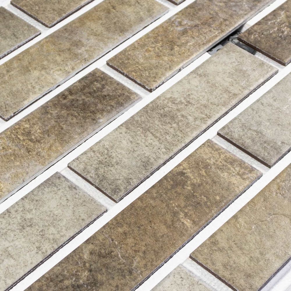 Клинкерная термопанель ППС Керамин Орегон 2 Серо-бежевый 1020х455 мм